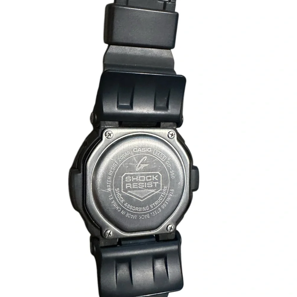 Casio GD-350 series G Shock Digital Watch Durable Design and Digital Display